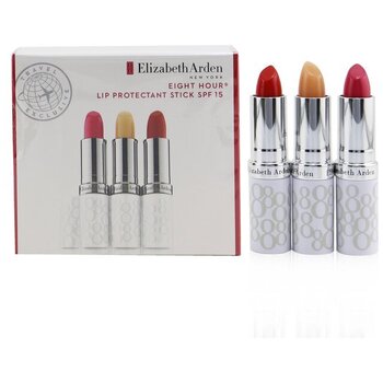 Eight Hour Cream Lip Protectant Stick SPF 15 Set - Trio tónovaných balzámů na rty 11g